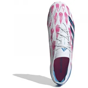 Pánske futbalové kopačky outdoorové ADIDAS Predator Elite M FG cloud white solar blue solar pink