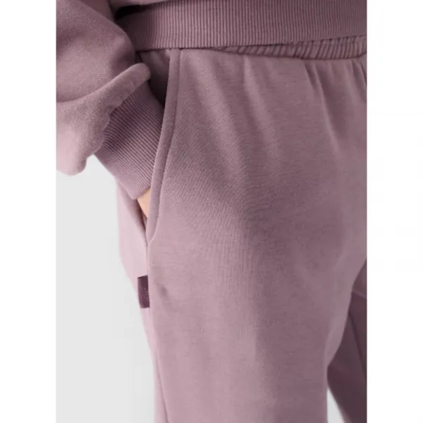 Dievčenské tepláky 4F JUNIOR TROUSERS-JWAW24TTROF754-51S-VIOLET