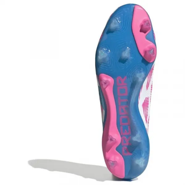 Pánske futbalové kopačky outdoorové ADIDAS Predator Elite M FG cloud white solar blue solar pink