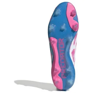 Pánske futbalové kopačky outdoorové ADIDAS Predator Elite M FG cloud white solar blue solar pink