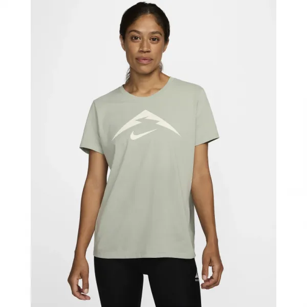 Dámske turistické tričko s krátkym rukávom NIKE W NK DF TRAIL TEE-370 JADE HORIZON