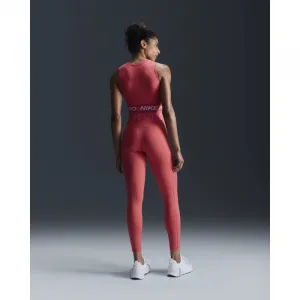 Dámske tréningové tričko s krátkym rukávom NIKE PRO DF 365 CROP TANK-629 ASTER PINK WHITE
