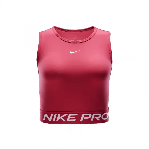 Dámske tréningové tričko s krátkym rukávom NIKE PRO DF 365 CROP TANK-629 ASTER PINK WHITE