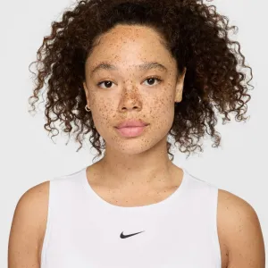 Dámske tréningové tričko s krátkym rukávom NIKE PRO DF 365 CROP TANK-100 WHITE BLACK