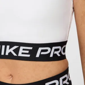 Dámske tréningové tričko s krátkym rukávom NIKE PRO DF 365 CROP TANK-100 WHITE BLACK