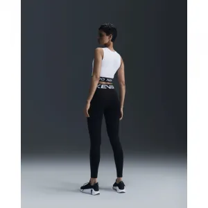 Dámske tréningové tričko s krátkym rukávom NIKE PRO DF 365 CROP TANK-100 WHITE BLACK