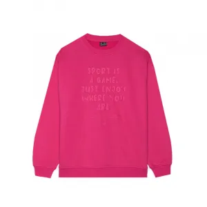 Dievčenská mikina 4F JUNIOR SWEATSHIRT-JWAW24TSWSF1214-55S-HOT PINK