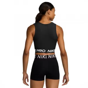 Dámske tréningové tričko s krátkym rukávom NIKE DF 365 CROP TANK-010 BLACK WHITE
