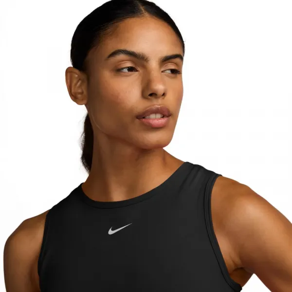 Dámske tréningové tričko s krátkym rukávom NIKE DF 365 CROP TANK-010 BLACK WHITE