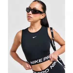 Dámske tréningové tričko s krátkym rukávom NIKE DF 365 CROP TANK-010 BLACK WHITE
