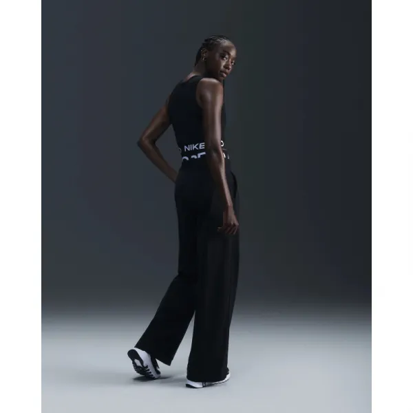Dámske tréningové tričko s krátkym rukávom NIKE DF 365 CROP TANK-010 BLACK WHITE