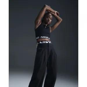 Dámske tréningové tričko s krátkym rukávom NIKE DF 365 CROP TANK-010 BLACK WHITE