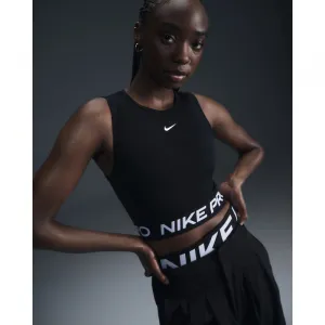 Dámske tréningové tričko s krátkym rukávom NIKE DF 365 CROP TANK-010 BLACK WHITE