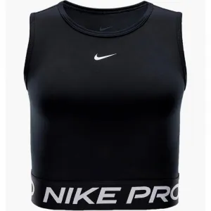 Dámske tréningové tričko s krátkym rukávom NIKE DF 365 CROP TANK-010 BLACK WHITE