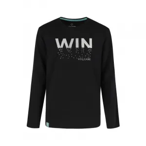 Dievčenské tričko s dlhým rukávom VOLCANO LONG L-WIN JUNIOR 700 BLACK