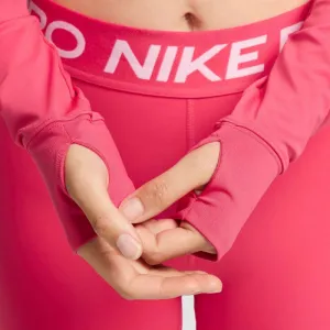 Dámske tréningové tričko s dlhým rukávom NIKE PRO DF 365 CROP LS-629 ASTER PINK WHITE