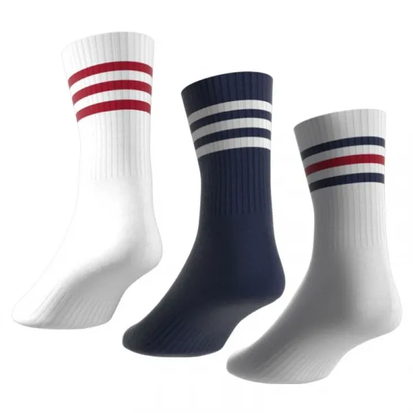Ponožky ADIDAS 3 PACK-SPW CRW-WHITE NAVBLU WHITE B