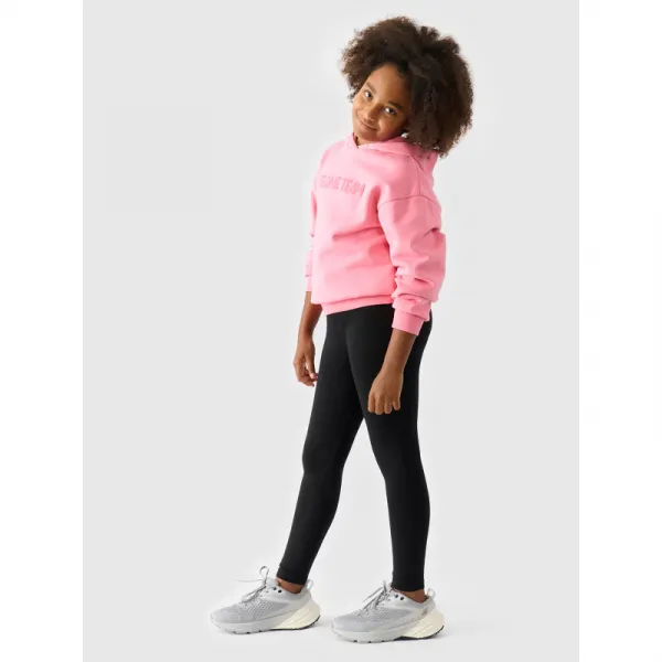 Dievčenské legíny 4F JUNIOR TIGHTS-JWMM00TTIGF178-20S-DEEP BLACK