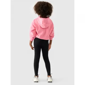 Dievčenské legíny 4F JUNIOR TIGHTS-JWMM00TTIGF178-20S-DEEP BLACK
