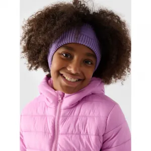 Dievčenská bunda 4F JUNIOR DOWN JACKET-JWAW24TDJAF449-54S-PINK