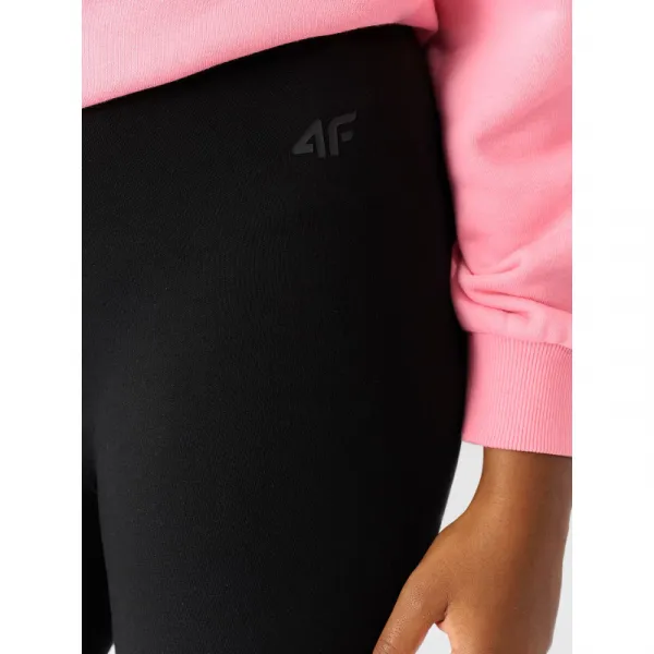 Dievčenské legíny 4F JUNIOR TIGHTS-JWMM00TTIGF178-20S-DEEP BLACK