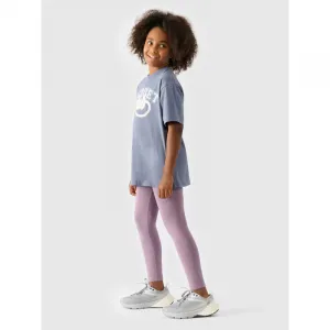 Dievčenské legíny 4F JUNIOR TIGHTS-JWMM00TTIGF178-51S-VIOLET