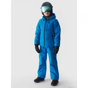 Chlapčenská lyžiarska bunda 4F JUNIOR TECHNICAL JACKET-JWAW24TTJAM534-33S-BLUE