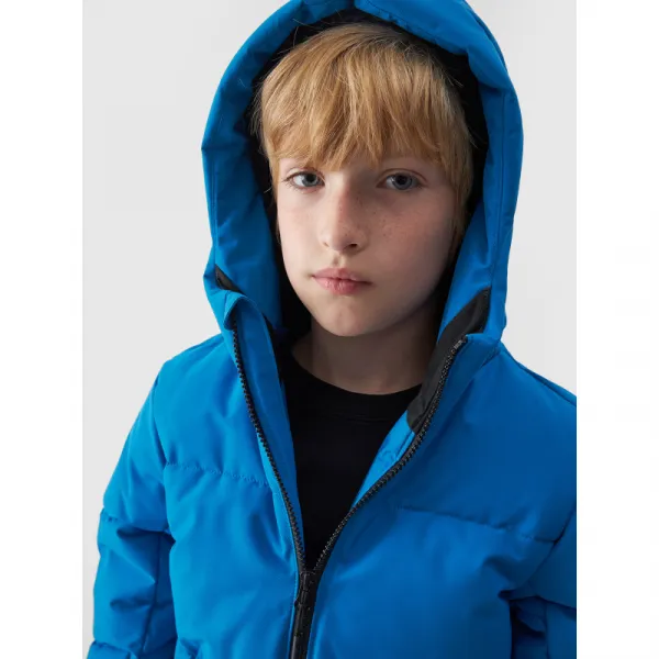 Chlapčenská lyžiarska bunda 4F JUNIOR TECHNICAL JACKET-JWAW24TTJAM534-33S-BLUE