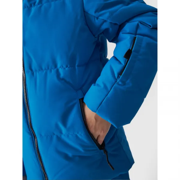 Chlapčenská lyžiarska bunda 4F JUNIOR TECHNICAL JACKET-JWAW24TTJAM534-33S-BLUE