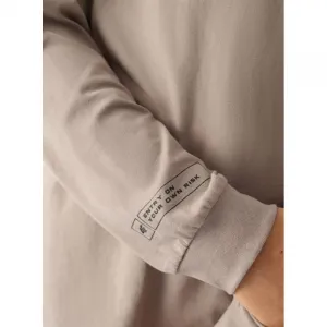 Chlapčenské tričko s dlhým rukávom 4F JUNIOR LONGSLEEVE-JWAW24TLONM294-26S-WARM LIGHT GREY