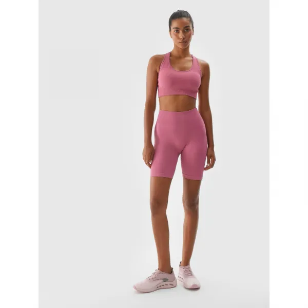 Dámske tréningové kraťasy 4F SHORTS FNK-WAW24TFSHF710-53S-DARK PINK