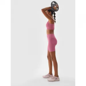 Dámske tréningové kraťasy 4F SHORTS FNK-WAW24TFSHF710-53S-DARK PINK