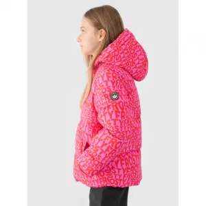 Dievčenská lyžiarska bunda 4F JUNIOR TECHNICAL JACKET-JWAW24TTJAF544-90A-MULTICOLOUR ALLOVER