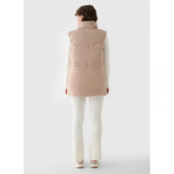 Dámska vesta 4F VEST JACKET-WAW24TVJAF135-83S-BEIGE