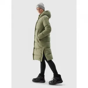 Dámska bunda 4F DOWN JACKET-WAW24TDJAF476-43S-KHAKI