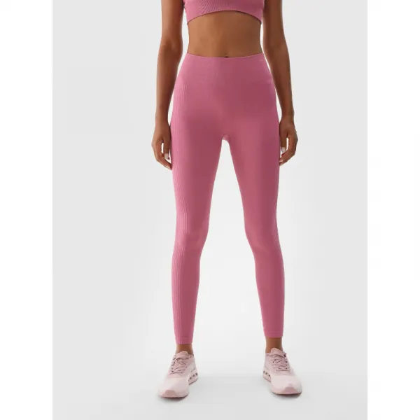 Dámske legíny 4F TIGHTS FNK-WAW24TFTIF278-53S-DARK PINK