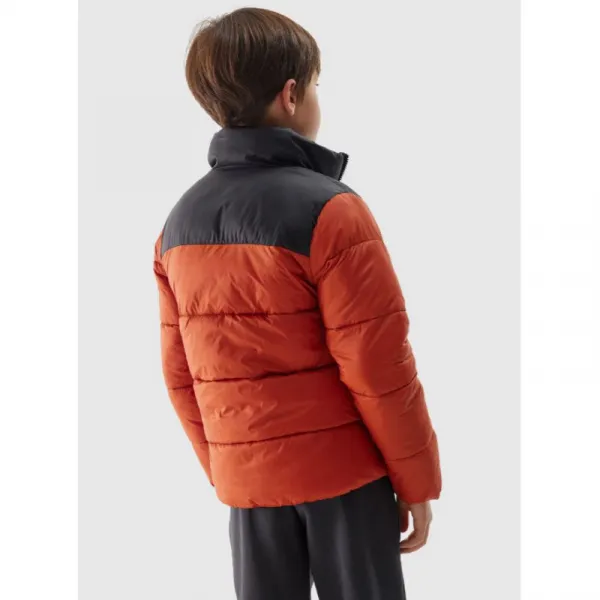 Chlapčenská bunda 4F JUNIOR DOWN JACKET-JWAW24TDJAM461-61S-DARK RED