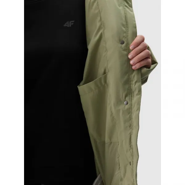 Dámska bunda 4F DOWN JACKET-WAW24TDJAF476-43S-KHAKI