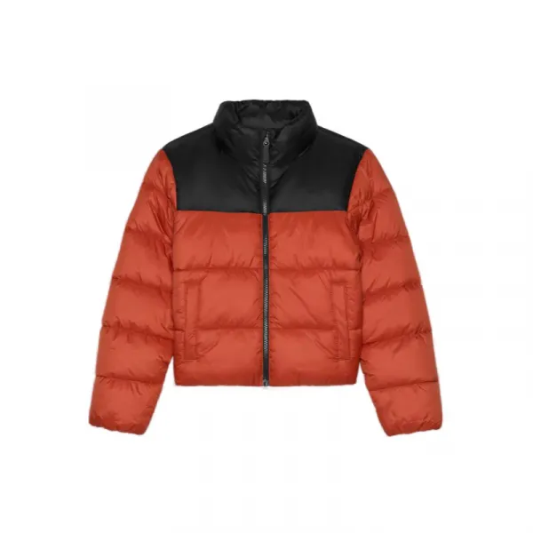 Chlapčenská bunda 4F JUNIOR DOWN JACKET-JWAW24TDJAM461-61S-DARK RED