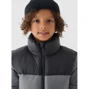 Chlapčenská bunda 4F JUNIOR DOWN JACKET-JWAW24TDJAM461-25S-GREY