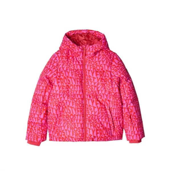 Dievčenská lyžiarska bunda 4F JUNIOR TECHNICAL JACKET-JWAW24TTJAF544-90A-MULTICOLOUR ALLOVER