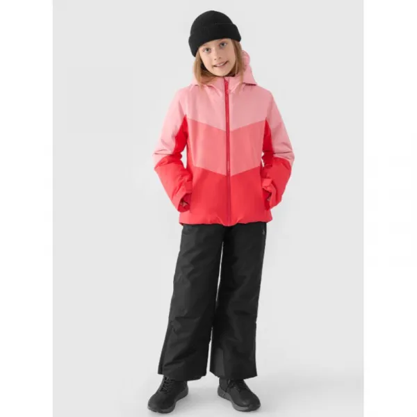 Dievčenská lyžiarska bunda 4F JUNIOR TECHNICAL JACKET-JWAW24TTJAF545-62S-RED