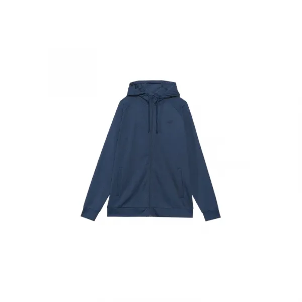 Pánska tréningová mikina so zipsom 4F SWEATSHIRT FNK-WAW24TFSWM404-31M-NAVY MELANGE