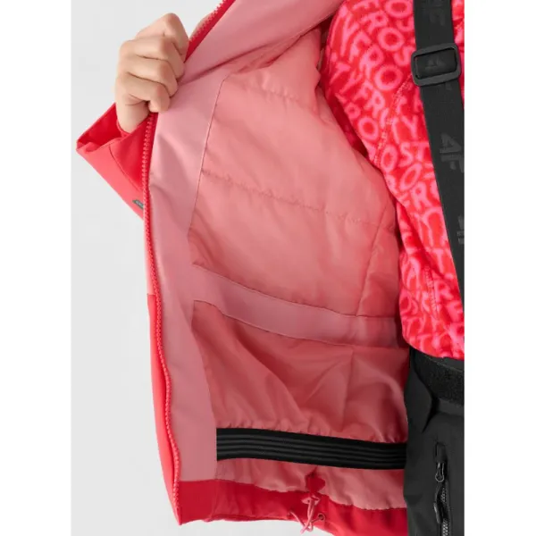 Dievčenská lyžiarska bunda 4F JUNIOR TECHNICAL JACKET-JWAW24TTJAF545-62S-RED