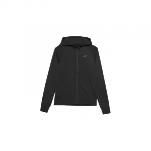 Dámska zateplená tréningová mikina so zipsom 4F SWEATSHIRT FNK-WAW24TFSWF406-20S-DEEP BLACK