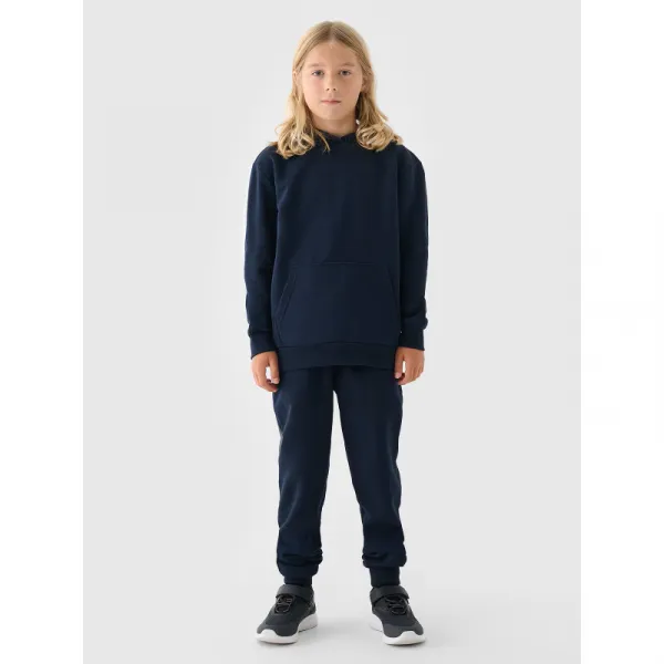 Chlapčenské tepláky 4F JUNIOR TROUSERS-JWMM00TTROM0811-31S-NAVY