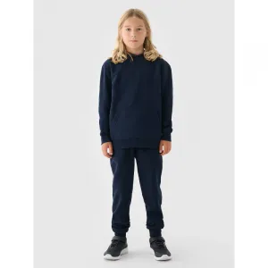 Chlapčenské tepláky 4F JUNIOR TROUSERS-JWMM00TTROM0811-31S-NAVY