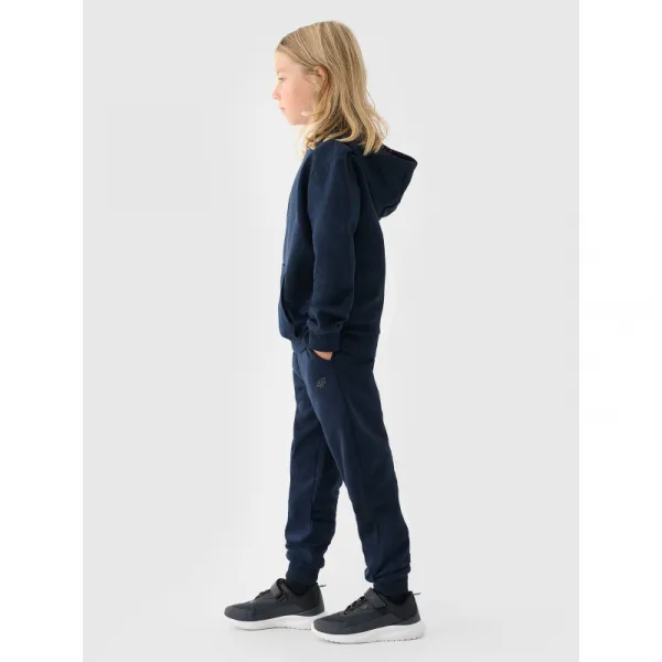 Chlapčenské tepláky 4F JUNIOR TROUSERS-JWMM00TTROM0811-31S-NAVY