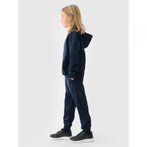 Chlapčenské tepláky 4F JUNIOR TROUSERS-JWMM00TTROM0811-31S-NAVY