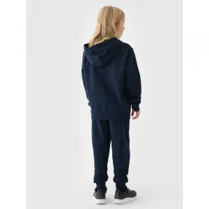 Chlapčenské tepláky 4F JUNIOR TROUSERS-JWMM00TTROM0811-31S-NAVY